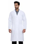 Lapel Notch Long Lab Coat for Professionals - Image 2