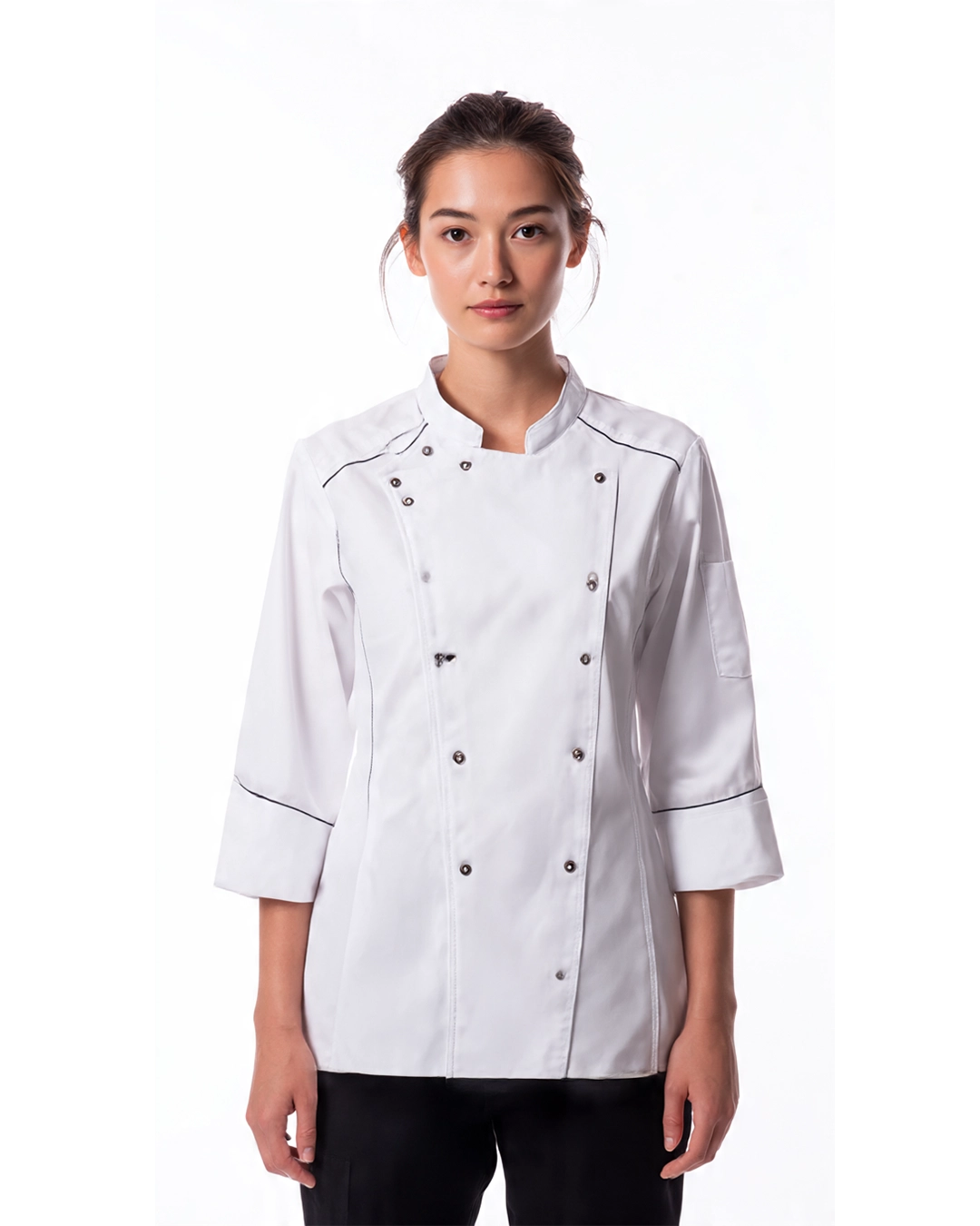 07 Professional Chef Coat with Stylish Design - Image 1